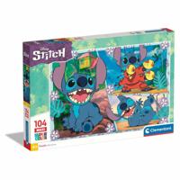 Puzzel Clementoni Stitch 104 Onderdelen (4 Stuks)