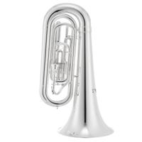 Jupiter JTU1000MS Bb marching tuba (3/4 formaat, verzilverd)