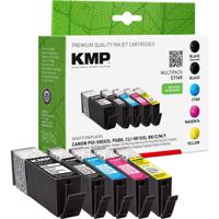 KMP Inktcartridge vervangt Canon PGI-580PGBK XXL, CLI-581BK XXL, CLI-581C XXL, CLI-581M XXL, CLI-581Y XXL Compatibel Combipack Zwart, Foto zwart, Cyaan, - thumbnail