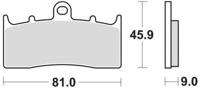 TRW Brake pad mcb 736 sv sintered metal