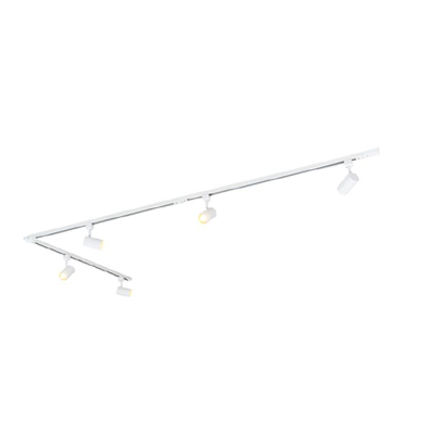 Jimmy LED railverlichting 1-fase met 5X3W spots WIT dimbaar IP20