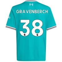 adidas Liverpool Gravenberch 38 Derde Shirt 2025-2026 Kids
