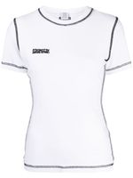 VETEMENTS t-shirt en coton stretch à patch logo - Blanc - thumbnail