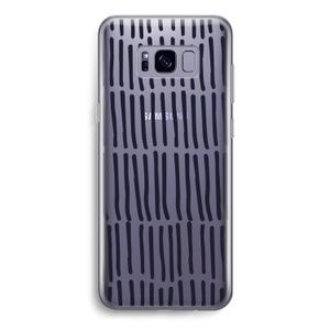 Moroccan stripes: Samsung Galaxy S8 Transparant Hoesje