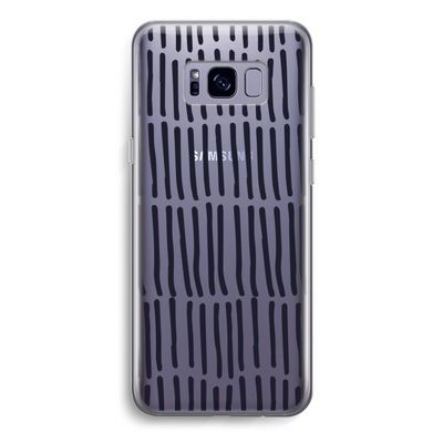 Moroccan stripes: Samsung Galaxy S8 Transparant Hoesje