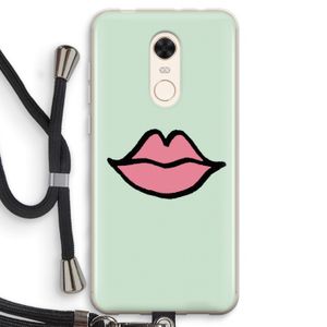 Kusje: Xiaomi Redmi 5 Transparant Hoesje met koord