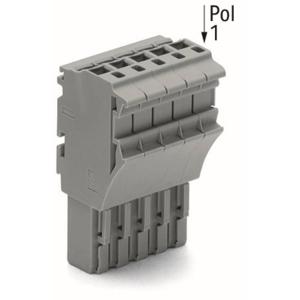 WAGO 2022-108/999-953 Connector, female Grijs 50 stuk(s)