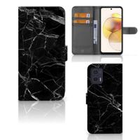 Motorola Moto G73 | Bookcase | Marmer Zwart - Origineel Cadeau Vader