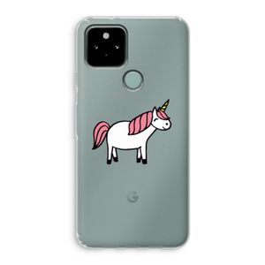 Eenhoorn: Google Pixel 5 Transparant Hoesje