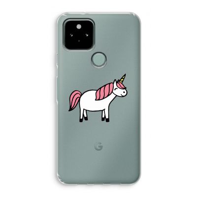 Eenhoorn: Google Pixel 5 Transparant Hoesje