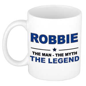 Robbie The man, The myth the legend cadeau koffie mok / thee beker 300 ml