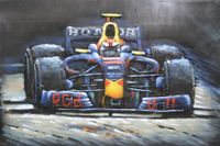 Schilderij - Metaalschilderij - Red Bull Racing, Formule 1, F1 - thumbnail