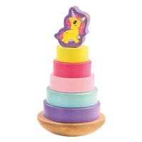 SES houten stapeltoren eenhoorn
