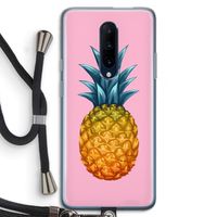 Grote ananas: OnePlus 7 Pro Transparant Hoesje met koord