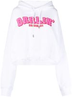 DSQUARED2 hoodie en coton à logo imprimé - Blanc - thumbnail