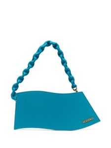 Jacquemus sac porté épaule La Vague en cuir - Bleu