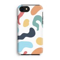 Memphis Shapes Blue: iPhone 8 Tough Case