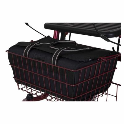 Rollatormandtas | Geschikt voor Quatro rollator | 38/33 x 18 x 27 cm | Nylon | Zwart | PR34064 | Splash