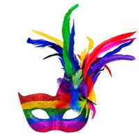 Oogmasker Venetiaans Arcobaleno Rainbow