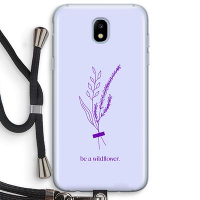Be a wildflower: Samsung Galaxy J5 (2017) Transparant Hoesje met koord