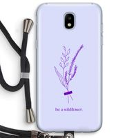 Be a wildflower: Samsung Galaxy J5 (2017) Transparant Hoesje met koord