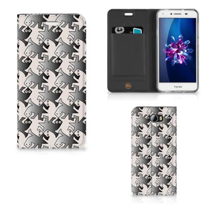 Huawei Y5 2 | Y6 Compact | Hoesje maken | Salamander Grey