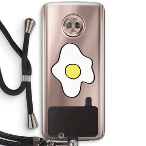 Spiegelei: Motorola Moto G6 Transparant Hoesje met koord