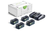 Festool SYS 18V 4xHP5,0/TCL6DUO Energie-set - 578681