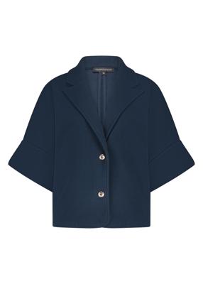 Tramontana Short-sleeve Jacket Paspel Collar Q01-18-801 Jackets 005032-midnight