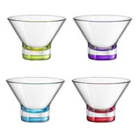 Bormioli Rocco IJscoupes Ypsilon Gekleurd - 375 ml - 4 stuks