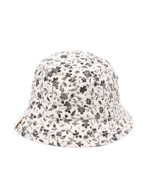 Bonpoint chapeau en coton à fleurs - Tons neutres