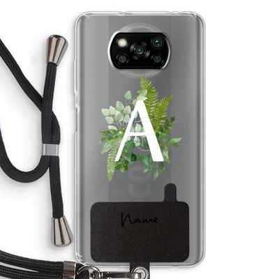 Green Brush: Xiaomi Poco X3 Pro Transparant Hoesje met koord