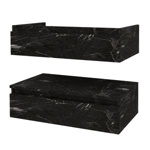 Onderkast BWS Venus 84x55x40 cm Zwart Marmer