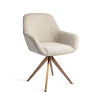 Jesper Home Eetkamerstoel 'Kushi' Turn Rose, kleur Ivory Ivy