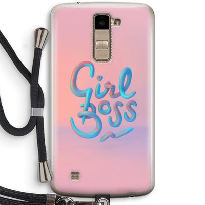 Girl boss: LG K10 (2016) Transparant Hoesje met koord
