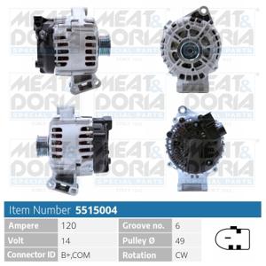 Meat Doria Alternator/Dynamo 5515004