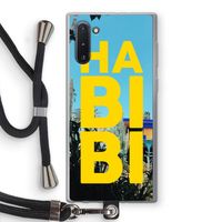 Habibi Majorelle : Samsung Galaxy Note 10 Transparant Hoesje met koord