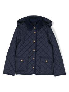 POLO RALPH LAUREN KIDS manteau matelassé Audrey à capuche - Bleu