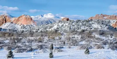 My Village Achtergrond doek colorado 150x75 cm