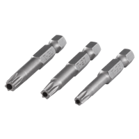 Wolfcraft Bit-set | TORX® met boring | Maat 25, 27, 30 | 3-delig - 1262000