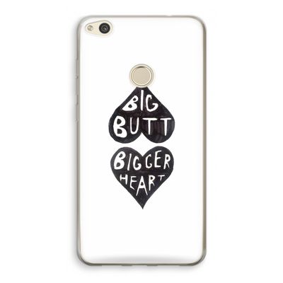 Big butt bigger heart: Huawei Ascend P8 Lite (2017) Transparant Hoesje