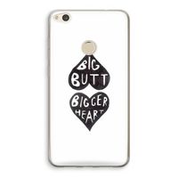 Big butt bigger heart: Huawei Ascend P8 Lite (2017) Transparant Hoesje