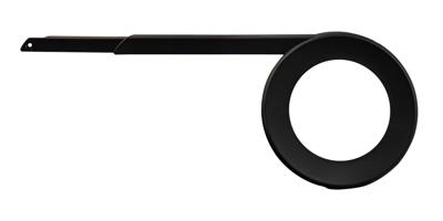 Herrmans kettingscherm slyde 38t ø118mm 319mm zwart