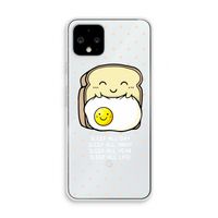 Sleep All Day: Pixel 4 Transparant Hoesje