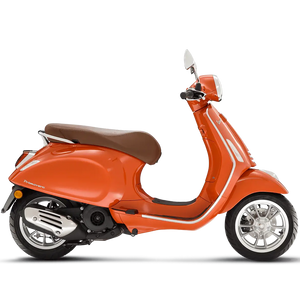 Vespa Primavera Oranje - Benzine Scooter