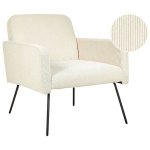 Beliani NARKEN - Fauteuil-Beige-Corduroy