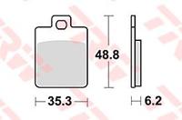 TRW Brake pad mcb 827 srm sintered metal