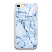 Blauw marmer: iPhone 7 Transparant Hoesje Blauw marmer: iPhone 7 Transparant Hoesje
