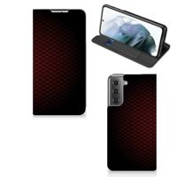 Samsung Galaxy S21 FE | Hoesje met Magneet | Geruit Rood