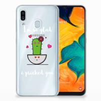 Samsung Galaxy A30 Telefoonhoesje met Naam Cactus Glad
